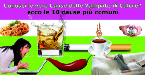 causa delle vampate di calore menopausa